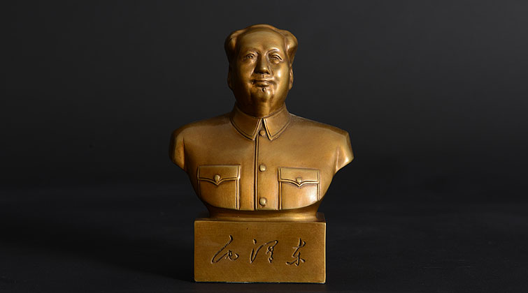 毛泽东半身铜像