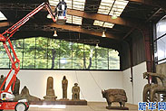 曾成钢雕塑展在德国成功举办